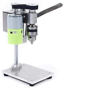DENESTUS Mini Drill Press Compact Drill Presses Table Workbench Portable Electric Bench Jeweler Hobby Adjustable 7 Speeds 1000 to 4500 RPM Drilling Machine image
