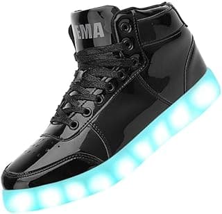 Odema V3 Aurora Unisex High Top Light Up Shoes, Sneakers with Lights for Men，Women, Led Light Shoes,USB Charging Glowing Shoes for Teens image