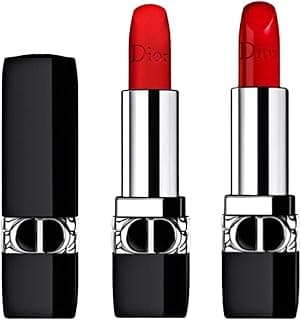 Dior Rouge 2pc Lipstick Gift set 999 Satin and Velvet Finish (Full Size) image