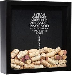 Wine Cork Shadow Box, Personalized Wine Cork Holder, Wine Cork Display, Wine Gift, Wine Lover Gift, Wine Gift, Wine Glass Design image