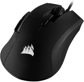 Corsair Ironclaw RGB - FPS and MOBA Gaming Mouse - 18,000 DPI Optical Sensor - Backlit RGB LED, Black image