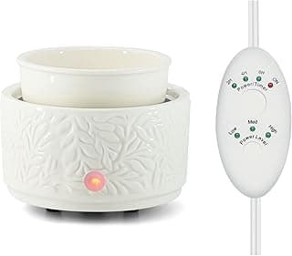 Wax Melt Warmer with Timer | 3-in-1 Electric Candle Wax Warmer | Ceramic Wax Burner Fragrance Warmers | Cute Candle Warmer Wax Melter for Scented Auto Shut Off & Adjust Fragrance Intensity image