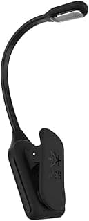Mighty Bright The Original WonderFlex Rechargeable Book Light, 20 Lumens of Warm Eye-Care Light, 3 Brightness Levels, 45 Hours of Battery Life, Durable, Flexible (Black) image