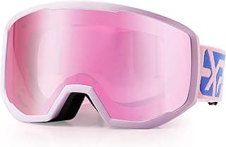 EXP VISION Ski/Snowboard Goggles for Men Women, OTG Snow Goggles Anti Fog UV Protection image