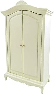 Dolls House French Style Cream Wardrobe Miniature 1:12 Bedroom Furniture