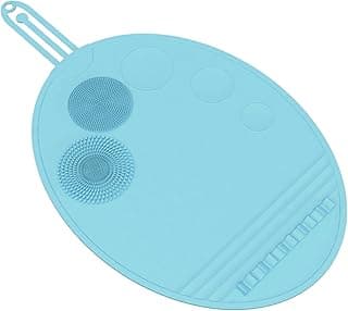 brush cleasner,Silicone Makeup Brush Cleaning Mat Multifunctional Brush Clean Pad Professional Tool for Brush Cleansing（BL#） image