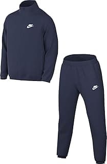 Club Men's Poly-knit Tracksuit Set Size-Large, Midnight Navy/White