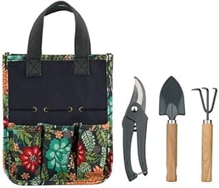 Floral Mini Garden Kit Set/4 Multi Color Metal image