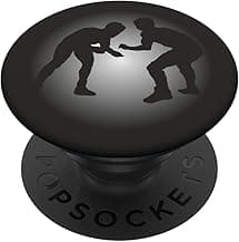 Wrestling Sport Fan Gift Wrestling Pop Socket PopSockets PopGrip: Swappable Grip for Phones & Tablets image