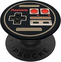 Retro Game Controller Classic Gamer Video Game Button Gaming PopSockets PopGrip: Swappable Grip for Phones & Tablets image