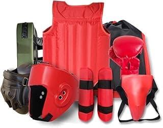 Sparring Gear Set Martial Arts Protector Equipments, Sparring Gear Set,Sanda Kickboxing Kit 8pcs Gear Set,for Men and Women image
