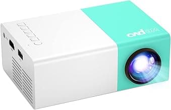 Portable Projector, wepvo Mini Projector for Cartoon, Kids Gift, Outdoor Movie Projector, LED Pico Video Projector for Home Theater Movie Projector with HDMI USB Interfaces and Remote Control image