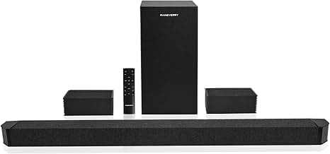 5.1.2 Premium Dolby Atmos Soundbar with Wireless Subwoofer, Bluetooth 5.1, HDMI & Optical - Works with 4K & HD TVs image