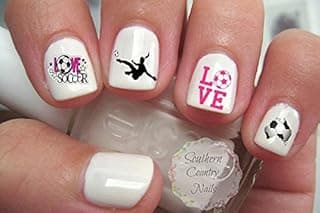 400 Sports Soccer Child Size Nail Art Designs Decals image