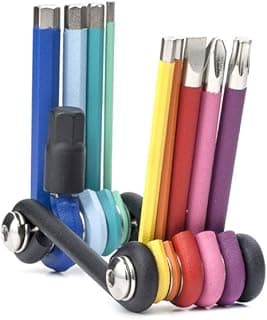 Kikkerland CD120 Rainbow Compact Multi Tool Multi Tool - 7 Tools in 1 image