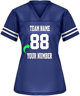 Customize Your Own Football Jersey with Your Name and Team Number Personalized & Customized Jersey image