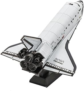 Fascinations Metal Earth Space Shuttle Discovery Color Version 3D Metal Model Kit image