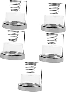 Garneck 5pcs Sage Aromatherapy Burner Desktop Incense Holder Sage Holder for Burning Centerpiece Decor Natural Wood Rod Burner Sage Burning Sticks Desktop Decor Censer Silver Glass image