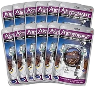 Foods Freeze-Dried Ice Cream Sandwich, NASA Space Dessert, Vanilla, 12 Count