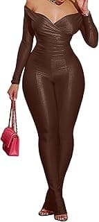 2 Piece Outfits for Women Sexy Off Shoulder Tops Bodycon Flared Pant Sets Club Outfits Tracksuit image