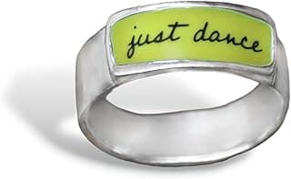 Just Dance Band Ring -Silver and Enamel Dancer Ring -For Ballet, Modern, Hip Hop, Ballroom, Folk, Latin, African, Salsa, Tango, Waltz (8) image