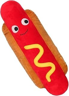 Hot Dog Plush, Stuffed Food Pillow, 17.6 inches Cute Hot Dog Toy for Kids image