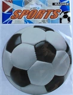 Set of 12-Soccer Ball Car Magnets-5.5 Inches image