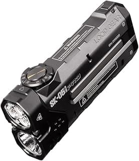 SK05 Pro Flat LED Flashlight with 8000mAh Power Bank, Sidelight Flashlight Combines Floodlight and Spotlight, 4360 High Lumens, Rechargeable, Magnetic Tail, IP68 Perfect for Camping, Outdoor image