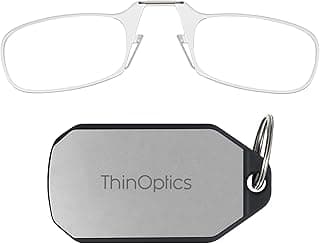 ThinOptics Keychain Case and Readers Rectangular Reading Glasses image