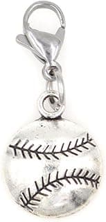 Baseball Sports Clip on Charm Perfect for Necklaces Bracelets 103H image