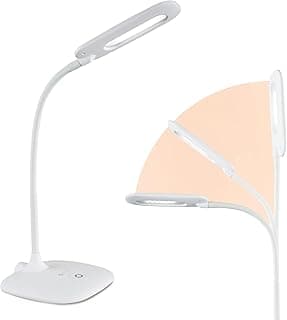OttLite LED Soft Touch Desk Lamp - 3 Brightness Settings with Energy Efficient Natural Daylight LEDs - Adjustable Flexible Neck & Touch Controls for Tabletops, Home Office, Computer Desk, & Dorms image