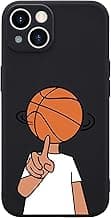 Basketball Boy Phone Case for iPhone 13 Basketball Lover Case Cover Liquid Silicone Soft Gel Rubber Durable Matt Phone Cover with Microfiber Lining Protective Cover image