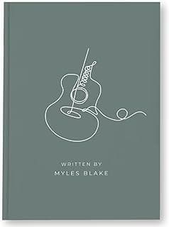 Custom Songwriting Journal, Musician Gift, Music Journal Personalized Music Gifts, Lyrics Book, Songwriter Notebook, Guitar Player Gifts, Custom A5 Hardcover Journal with Name