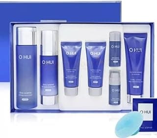 Korea Skincare_Ohui Clinic Science Refining Special Limited Set for Oily Skin 7 items. Say Goodbye Skin Problem Caused by Sebum!, 150 ml, Blue