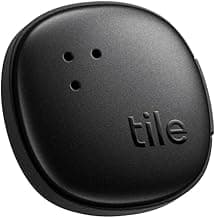 by Life360 Sticker (2024) - Small Bluetooth Tracker, Remote Finder and Item Locator for Bikes, Glasses and More. Both iOS and Android Compatible. Phone Finder. 1-Pack (Black) image