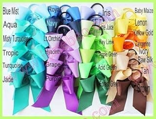 Utini 65pcs 5-6''Cheerleader Bows Fashion Cheerleading Hair Bows Cheer Hair Bows for Hair Bows image