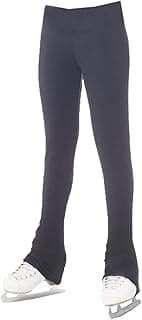 Girls Ladies Figure Skating Leggings - Ice Skating Heather Thermal Leggings 4302 image