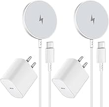 Magnetic Wireless Charger for iPhone 16 15 Wireless Charging,Mag-Safe Fast Charger 2Pack 6FT with 20W Apple USB C Fast Charging Block for iPhone 16 Pro/16/15 Pro Max/15/14/13/12/Plus/AirPods 3/2/Pro 2