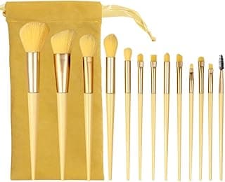 JSEIAJB Makeup Brush Set Brush With Organizer Bag Beauty Tools Loose Powder Brush Foundation(Black)