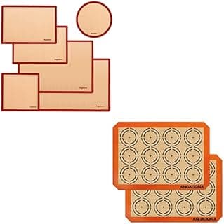 Silicone Baking Mat Set, Easy Clean and No stick Food Grade Resuable Baking mats. image
