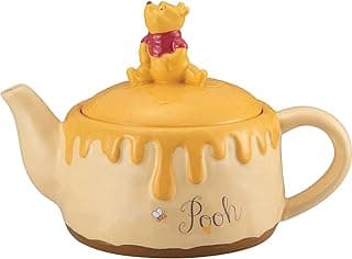 Sunart SAN3253 Disney Winnie the Pooh Tea Pot Honeycomb Cake 15.9 fl oz (450 ml) Winnie the Pooh Goods, Disney Figurine, Tableware, Tea Pot