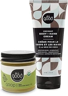 All Good Hand & Skin Relief Combo Set - Moisturize Dry Cracked Skin - Organic Handcrafted Balm & Coconut Lotion image