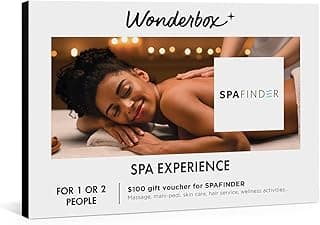 Wonderbox – Original Gift Idea - Experience Gift – Spa Experience- Spa Finder Voucher - For 2 people – Relaxing gift