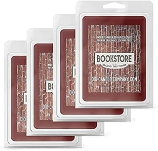 Book Store Candle (4 Pack) Leather Bound Books and Coffee Scented Soy image