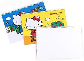 2 Count, 13.6 x 9.6 in Cute Kitty Sketch Pad, Drawing Paper, Sketchbook, 18 Sheets Per Pad, Assorted Cover Colors(Cover Design May Vary) image
