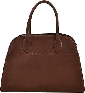 Women's Leather Tote Bag Shoulder Bag Crossbody for Work Travel Shopping image