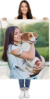 Custom 30" x 40" Sherpa Pet Lightweight Blanket with Photo Upload - Gift for Dog or Cat Owners - Personalized Couch Throw - Printed in America