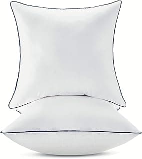 22 x 22 Pillow Inserts Set of 2 with 100% Cotton Cover Couch Pillows Throw Pillow Inserts Sofa Pillows 22 Pillow Inserts (2, 22x22) image