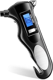 Digital Tire Pressure Gauge 150 PSI, 4 Settings, Tire Gauge for Car Motorcycle Bicycle Tire Pressure Reader with High Accuracy Sensor (Black) image