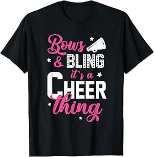 Bows & Bling It's A Cheer Thing | Cheerleading Cheerleader T-Shirt image